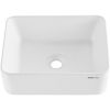 VEVOR Modern Ceramic Vessel Sink 16" x 12" Bathroom Vanity Bowl Countertop White