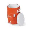 5 Gallon Heavy-Duty Polyethylene Beverage Cooler Jug, Orange