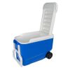 38 QT Wheelie Cool Hard Sided Cooler with Wheels, Blue