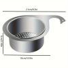 JS Swan Stainless Steel Drain Basket for Kitchen Sink – Sink Drain Strainer Basket, Swan Sink Strainer, Stainless Steel Draining Basket for Sink